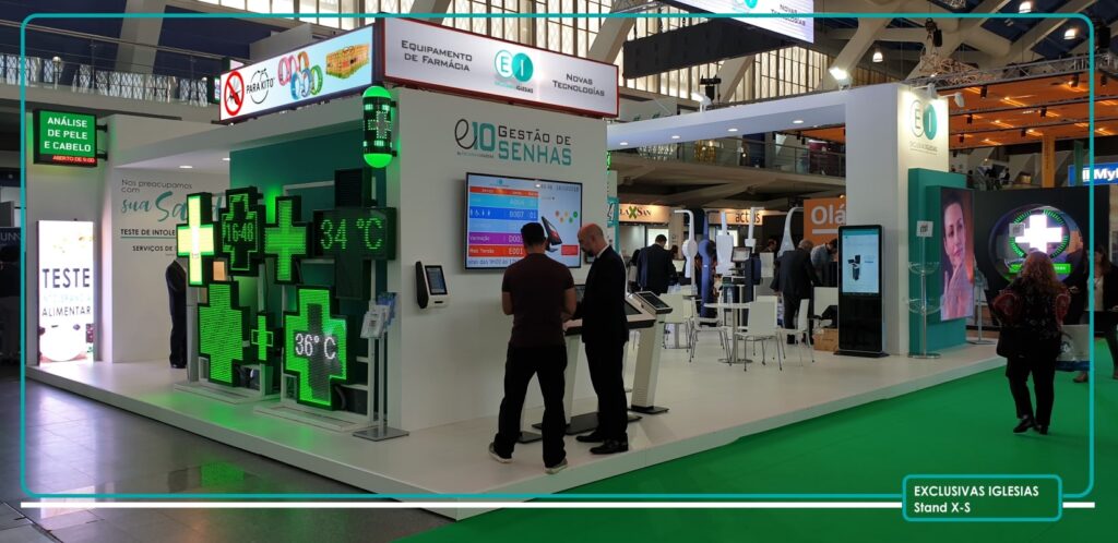 Stand de Exclusivas iglesias en la feria Expofarma 2018, celebrada en Lisboa.